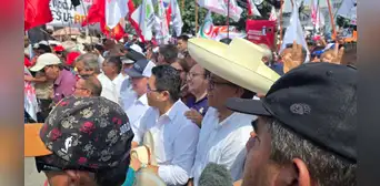 Roberto Sánchez participó con López Chau en marcha de la CGTP por la mejora de condiciones laborales