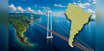 El puente de casi 3 km que unirá una isla a un país de Sudamérica por US$1,15 billones desde 2028: cruce duraría 3 minutos El puente de casi 3 km que unirá una isla a un país de Sudamérica por US$1,15 billones desde 2028: cruce duraría 3 minutos