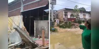 Iquitos: denuncian colapso de viviendas e inundaciones por presunta negligencia en obra vial Iquitos: denuncian colapso de viviendas e inundaciones por presunta negligencia en obra vial