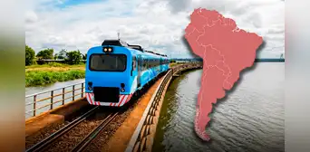 El tren que conecta 2 países de Sudamérica y atraviesa un río clave de la región en solo 8 minutos y por menos de US$4 El tren que conecta 2 países de Sudamérica y atraviesa un río clave de la región en solo 8 minutos y por menos de US$4