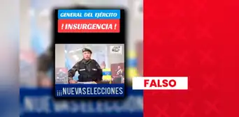 Es falso que general en retiro del Ejército haya pedido nuevas Elecciones Generales 2026: video fue sacado de contexto y data de hace siete años Es falso que general en retiro del Ejército haya pedido nuevas Elecciones Generales 2026: video fue sacado de contexto y data de hace siete años