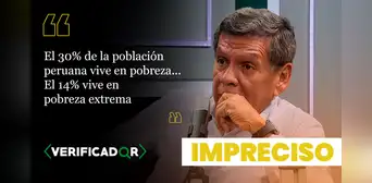 Son imprecisos los datos que brindó Hernando Cevallos, de Juntos por el Perú, de peruanos que viven en pobreza Son imprecisos los datos que brindó Hernando Cevallos, de Juntos por el Perú, de peruanos que viven en pobreza