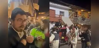 Ciudadanos israelíes realizan celebración en plaza de Pisac y son intervenidos por la Policía en Cusco Ciudadanos israelíes realizan celebración en plaza de Pisac y son intervenidos por la Policía en Cusco