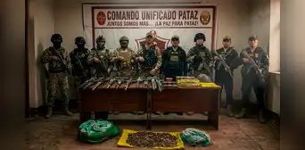 Pataz: Este fue el importante arsenal de guerra incautado tras un enfrentamiento Pataz: Este fue el importante arsenal de guerra incautado tras un enfrentamiento