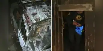 Dos minivans fueron consumidas por un fuerte incendio dentro de una cochera en el Callao: PNP no descarta extorsión Dos minivans fueron consumidas por un fuerte incendio dentro de una cochera en el Callao: PNP no descarta extorsión