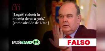 López Aliaga no redujo la anemia de 70% a 30% en Lima Metropolitana