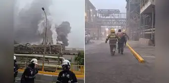 Feroz incendio en refinería de Cajamarquilla en Chosica: cuatro personas resultaron afectadas