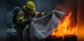 China desarrolla una manta ignífuga capaz de resistir hasta 1000°C y apagar incendios extremos en cuestión de segundos