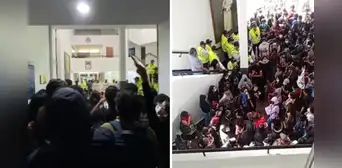 Estudiantes de la PUCP continúan con protesta tras el anuncio de nueva escala de pensiones