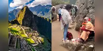 Vendedor ambulante sorprende a turistas ingresando irregularme a ciudadela inca en Machu Picchu