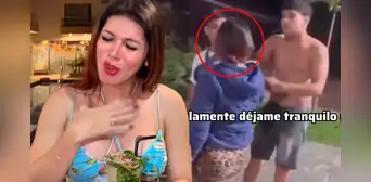 La 'Uchulú' protagoniza tensa discusión con su novio en plena calle tras encontrarlo con otra mujer: "¿Qué tienes con él?"