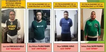 Funcionario del Ministerio de Justicia formaría parte de Los pulpos de La Victoria Funcionario del Ministerio de Justicia formaría parte de Los pulpos de La Victoria