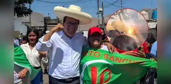 Roberto Sánchez tuvo que abandonar estrado durante mitín en Huacho por cortocircuito