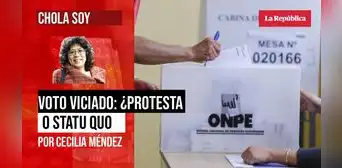 Voto viciado: ¿protesta o statu quo?, por Cecilia Méndez Voto viciado: ¿protesta o statu quo?, por Cecilia Méndez