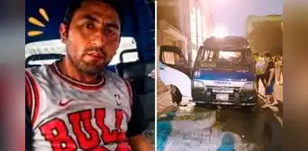 Muere chofer de combi que había sido quemada por extorsionadores en Santa Anita: le pedían S/20 diarios