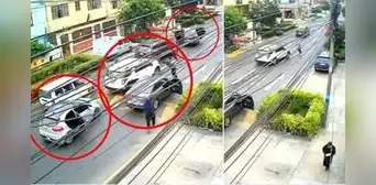 Así escapó conductor de ocho delincuentes que atacaron a balazos su camioneta en el Callao
