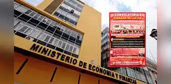 Gremios estatales marcharon al MEF para exigir más recursos y respeto a la negociación colectiva Gremios estatales marcharon al MEF para exigir más recursos y respeto a la negociación colectiva