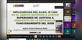 Corte de La Libertad y Sunarp realizaron taller sobre publicidad registral Corte de La Libertad y Sunarp realizaron taller sobre publicidad registral