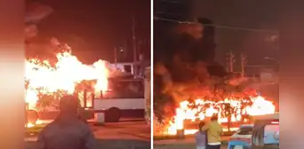 Bus del Corredor Morado se incendia en la av. Wiesse de San Juan de Lurigancho y genera alarma en transeúntes