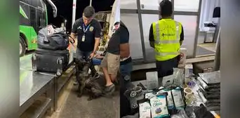 Cae envío de droga: Sunat halla 14 kilos de cocaína escondidos en equipaje de pasajero en Tumbes Cae envío de droga: Sunat halla 14 kilos de cocaína escondidos en equipaje de pasajero en Tumbes