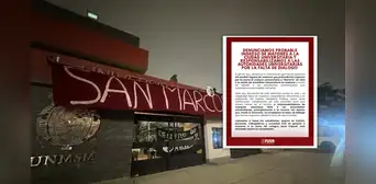 Toma de San Marcos: estudiantes alertan posible ingreso de matones y convocan a plantón urgente Toma de San Marcos: estudiantes alertan posible ingreso de matones y convocan a plantón urgente