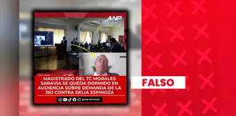 Es falso que el magistrado Francisco Morales Saravia se haya quedado dormido en audiencia ante el Tribunal Constitucional