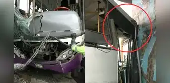 Bus del corredor Morado chocó contra columna del Metro 1 de Lima: accidente dejó 8 heridos