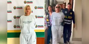 Enmarrocada y bajo fuerte resguardo policial: así fue la detención de Nadeska Widausky por el delito de proxenetismo y trata de personas Enmarrocada y bajo fuerte resguardo policial: así fue la detención de Nadeska Widausky por el delito de proxenetismo y trata de personas
