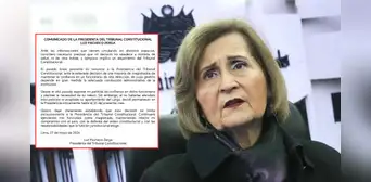 Luz Pacheco dejó la presidencia del TC tras perder apoyo de magistrados: "Continuaré ejerciendo funciones" Luz Pacheco dejó la presidencia del TC tras perder apoyo de magistrados: "Continuaré ejerciendo funciones"