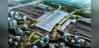 China posee la estación de trenes de alta velocidad más grande del mundo: costó US$7.800 millones y moviliza 16.000 pasajeros por hora