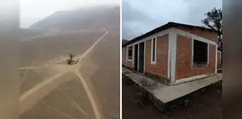 Esta misteriosa casa fue construida en medio del desierto en Chilca: tiene 80m2, 4 habitaciones y hasta conexiones de luz Esta misteriosa casa fue construida en medio del desierto en Chilca: tiene 80m2, 4 habitaciones y hasta conexiones de luz