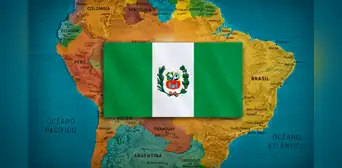 Esta bandera es casi idéntica a la del Perú y pertenece a otra ciudad de América Latina desde hace más de 50 años
