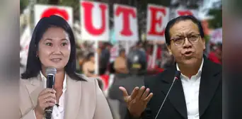 Sutep se declara neutral frente al fujimorismo, mientras la CGTP y otros gremios respaldan a Sánchez Sutep se declara neutral frente al fujimorismo, mientras la CGTP y otros gremios respaldan a Sánchez