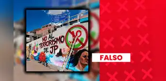 Es falso que se haya pintado este mural en contra de Juntos por el Perú en Puno: imagen original fue alterada con IA Es falso que se haya pintado este mural en contra de Juntos por el Perú en Puno: imagen original fue alterada con IA
