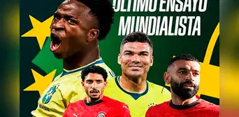Amistoso Brasil vs Egipto EN VIVO HOY: ver partido internacional previo al Mundial 2026