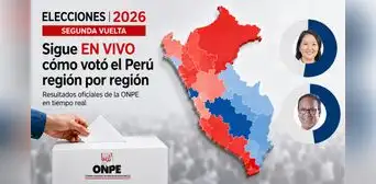 Resultados ONPE 2026 EN VIVO: Mapa interactivo de cómo votó cada región del Perú