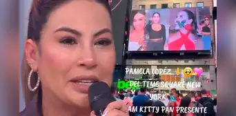 Club de fans de Pamela López impacta al revelar la exorbitante suma de dinero que pagó para que la trujillana aparezca en Times Square