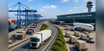 Aeropuerto Jorge Chávez se conectará con Puerto de Chancay: MTC anuncia corredor de US$20 millones para distribuir carga de Asia Aeropuerto Jorge Chávez se conectará con Puerto de Chancay: MTC anuncia corredor de US$20 millones para distribuir carga de Asia