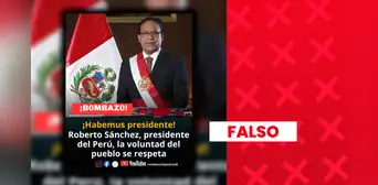 Es falso que Roberto Sánchez haya sido declarado oficialmente presidente del Perú Es falso que Roberto Sánchez haya sido declarado oficialmente presidente del Perú