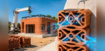 Jóvenes suizos sorprenden al crear un ladrillo 3D que enfría el aire hasta 9º y permite construir casas en menos de 30 días