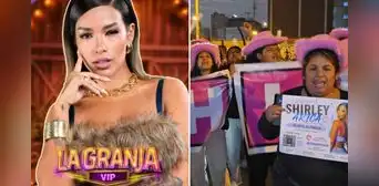 Fans de Shirley Arica realizan plantón frente a Panamericana TV y denuncian presuntas irregularidades en 'La Granja VIP Perú' tras audio filtrado Fans de Shirley Arica realizan plantón frente a Panamericana TV y denuncian presuntas irregularidades en 'La Granja VIP Perú' tras audio filtrado
