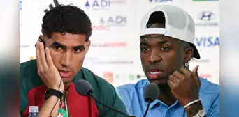 Prohíben preguntas en español en el Mundial 2026: Hakimi y Vinícius protagonizan polémicos episodios en conferencia de prensa Prohíben preguntas en español en el Mundial 2026: Hakimi y Vinícius protagonizan polémicos episodios en conferencia de prensa