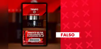 Es falso que Roberto Sánchez protagonizara una pelea en plenaria de Juntos por el Perú Es falso que Roberto Sánchez protagonizara una pelea en plenaria de Juntos por el Perú