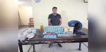 Lo último: iban a pasar drogas y objetos prohibidos a la cárcel en balón de gas