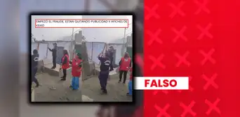 Retirar propaganda electoral un día antes de las elecciones no constituye “fraude”, como se afirmó en un viral Retirar propaganda electoral un día antes de las elecciones no constituye “fraude”, como se afirmó en un viral