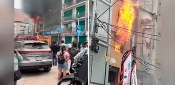 Fuerte incendio afecta más de 80 puestos en galería de Gamarra: "Lo han perdido todo, es una desgracia" Fuerte incendio afecta más de 80 puestos en galería de Gamarra: "Lo han perdido todo, es una desgracia"