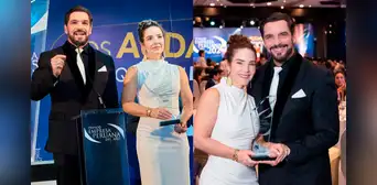 ¡Más juntos que nunca! Ismael La Rosa y Virna Flores se emocionaron al recibir importante premio por su plataforma educativa: “Para mejorar vidas”