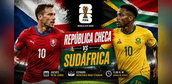 República Checa vs Sudáfrica EN VIVO: sigue el partido del grupo A por la fecha 2 del Mundial 2026