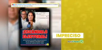 Es impreciso que la ONPE no contabilizó 106 votos a favor de Roberto Sánchez en un acta de Loreto