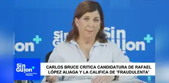 Carlos Bruce sobre Rafael López Aliaga: "Su postulación es un fraude a la ley" Carlos Bruce sobre Rafael López Aliaga: "Su postulación es un fraude a la ley"